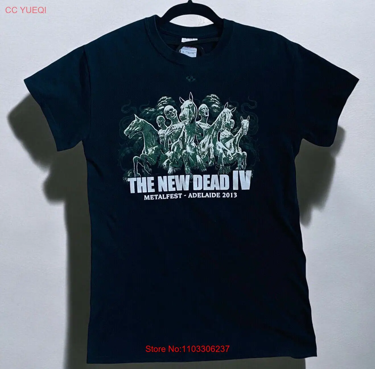 Металлическая футболка с изображением истины из Аделаиды цвет черный размер S 2013