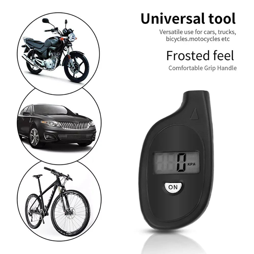 

Mini LCD Digital Tire Pressure Gauge TPMS Tools Car Bike Motor Tyre Pressure Tester Air Pressure checker adapter with Keychain