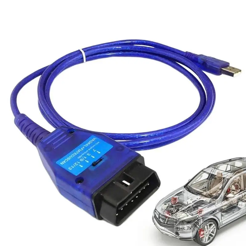 

ForVAG KKL 409 Scanner Cable Tool With USB Interface Automotive 2 Engine Diagnostic Scanner Cable For Windows PC Laptop