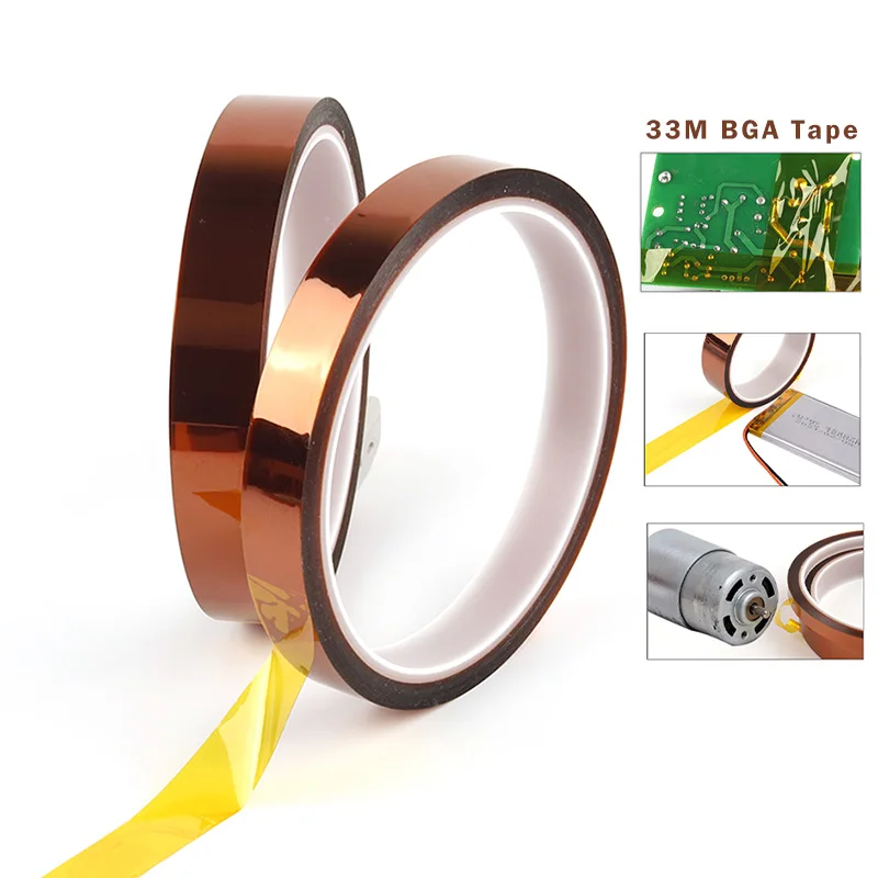 

33M BGA Tape 3D Printer Parts Protect High Temperature Resistant Heat Polyimide Insulating Thermal Insulation Adhesive Tape