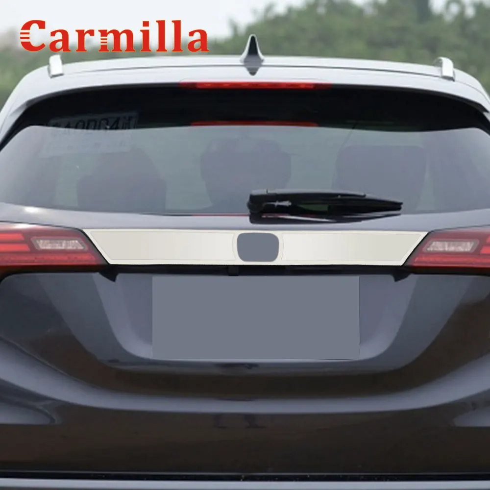

For Honda HR-V HRV Vezel 2016 2017 2018 Chrome Rear Trunk Cover Tail Gate Cargo Door Lid Trim Molding Frame Garnish Styling