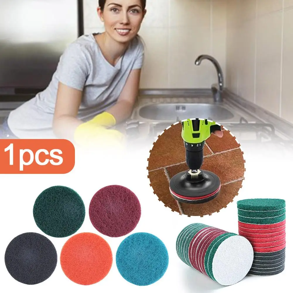 

Nylon Emery Brushed Fabric Tile Scrubber Scouring Pads Kit Cleaning Bathroom Tool Polishing Household Tub Pad Floor Cleanin R4B8