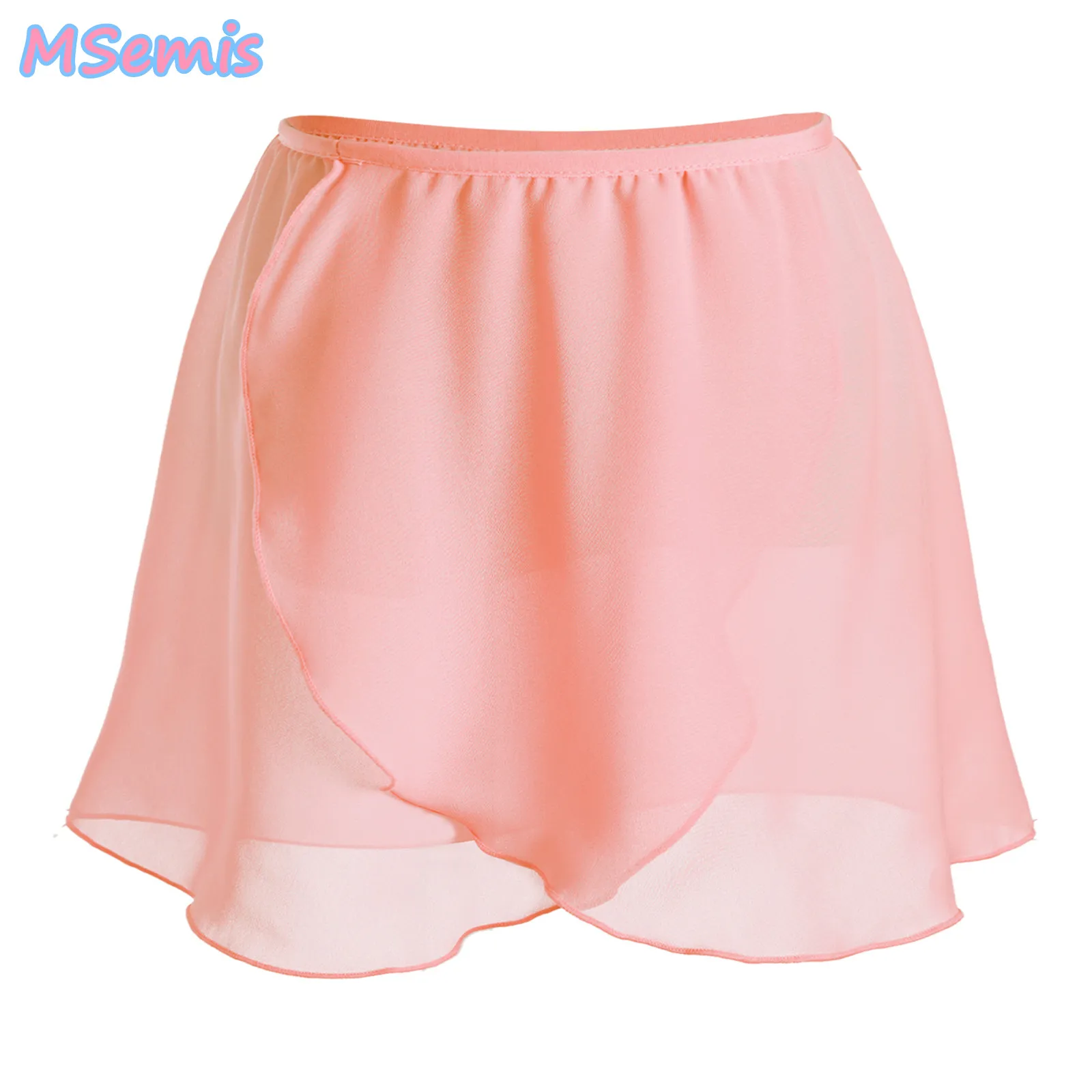 

Kids Girls Chiffon Ballet Skirt Elastic Clothing Waistband Film Skirt Examination Performance Chinese Dance Costume