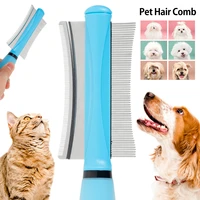 pet grooming brush double sided pet brush for cat dog hair remover easy deshedding brush cat grooming slicker bristles tool