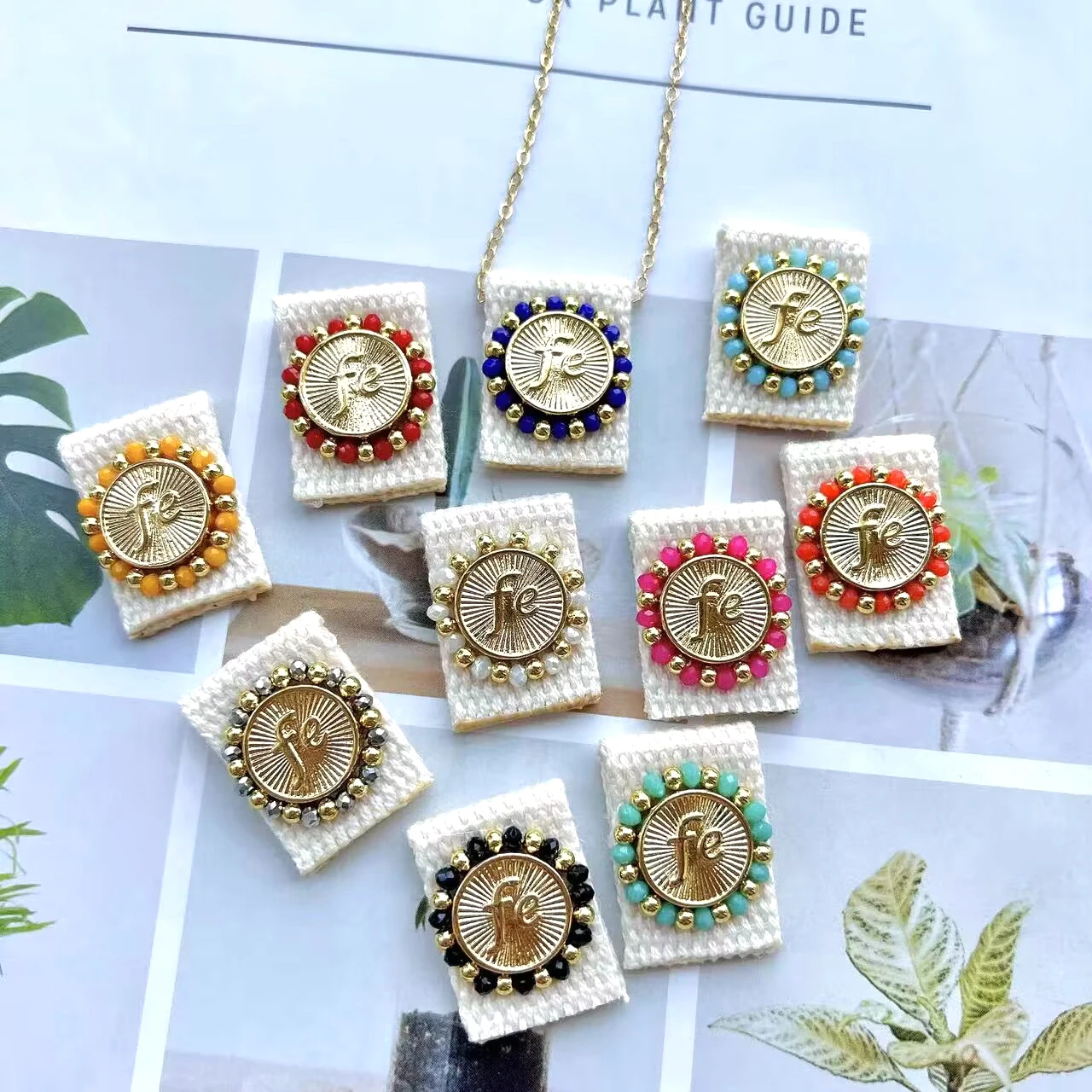 

5 шт., позолоченные ожерелья для девочек, в богемном стиле