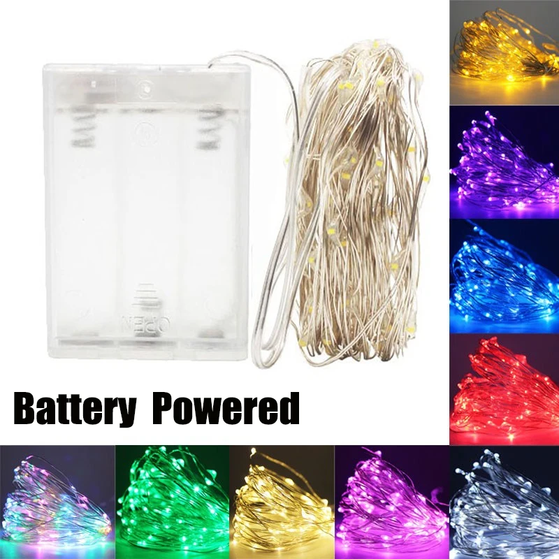 

1m/2m Battery Powered LED String Light Cork Light DIY Bar Light Birthday Party Wine Bottle Stopper Light Strip Xmas Ornament