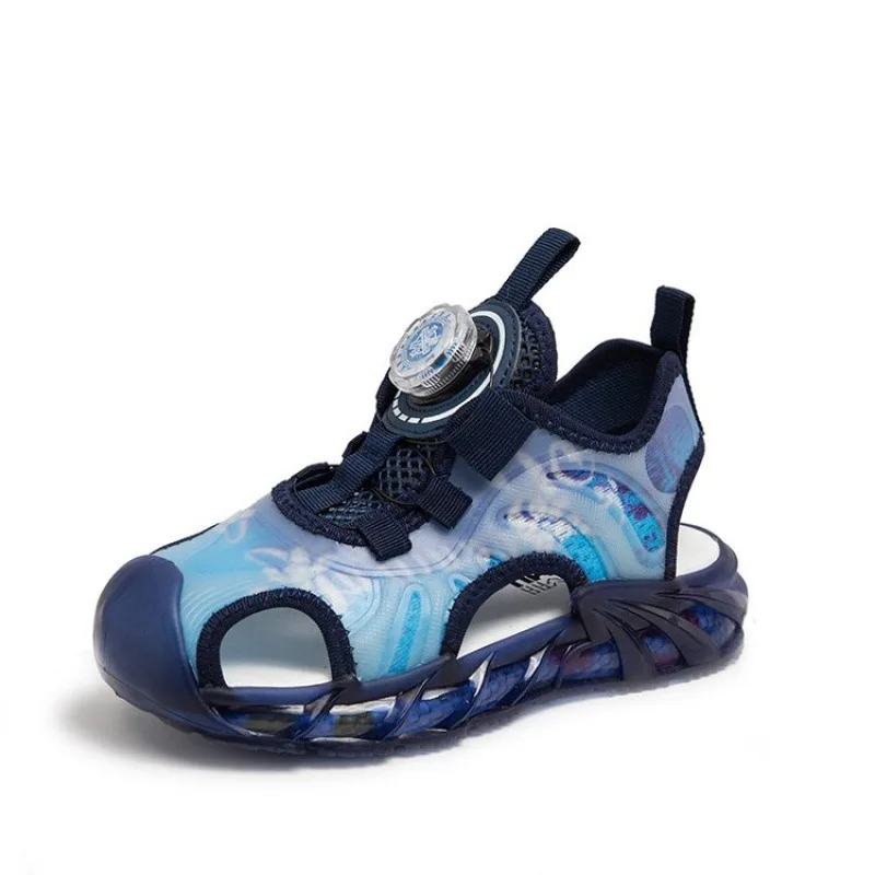 Сандалии для девочек Новинка лета 2024 износостойкая Повседневная Нескользящая