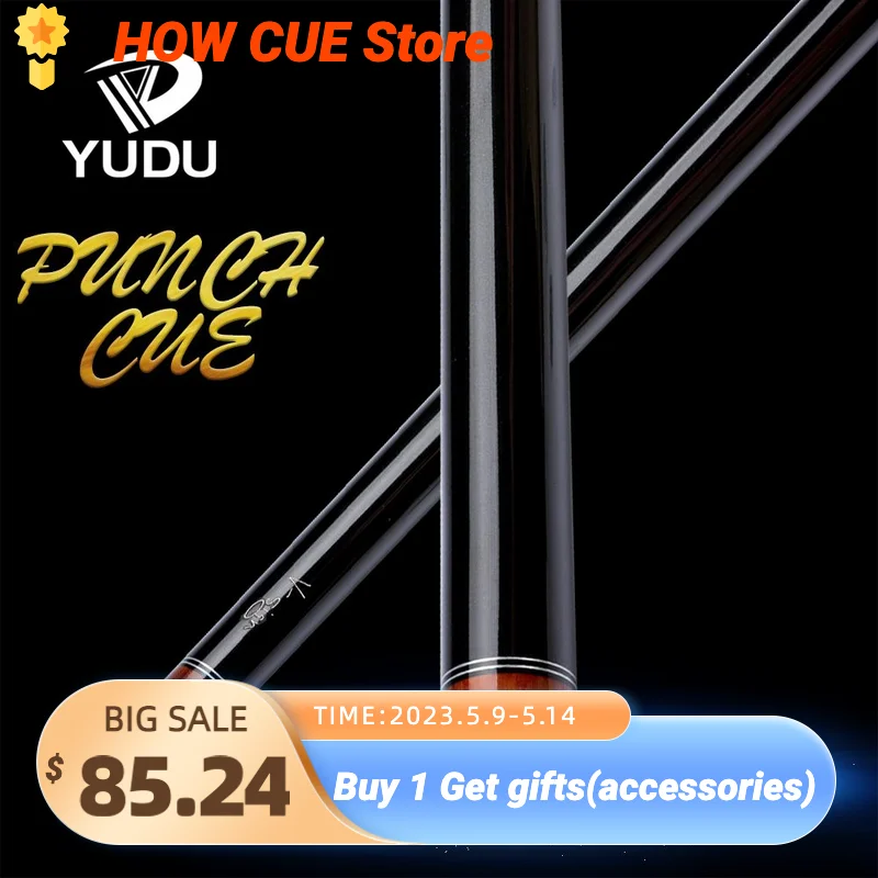 

NEW YUDU S2 Billiard Punch Cue 14mm Bakelite Tip with Joint Protector Selected Maple Shaft Billar Cue Break Cue For Dropshipping