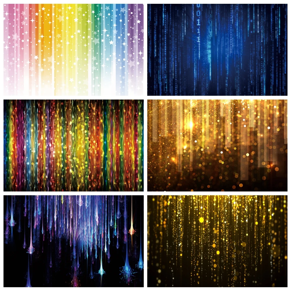 

Laeacco Glitter Colorful Polka Dots Light Bokeh Carnival Party Decor Backdrop Photocall Photography Background For Photo Studio