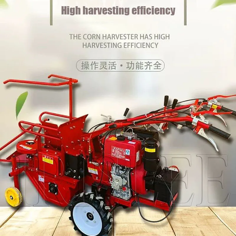 Полностью автоматическая дробилка для соломы дизельный небольшой гусеничный