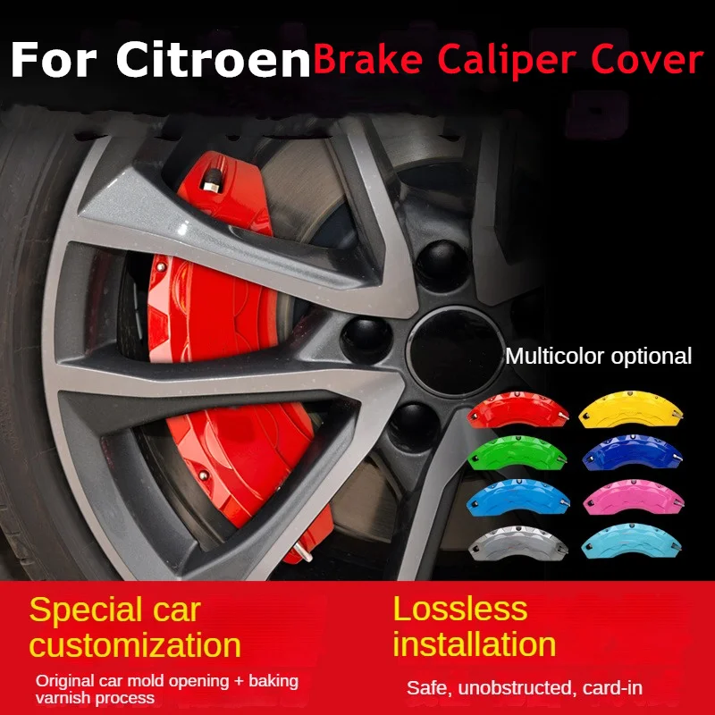 

For Citroen Car Brake Caliper Cover Aluminum Front Rear Fit C1 C3 C4 C5 DS4 DS5 Berlingo B9 Xsara Picasso