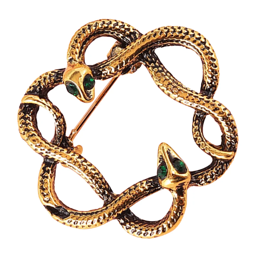 

Snake Brooch Pin Vintage Cardigan Sweater Shawl Brooch Clips for Ladies