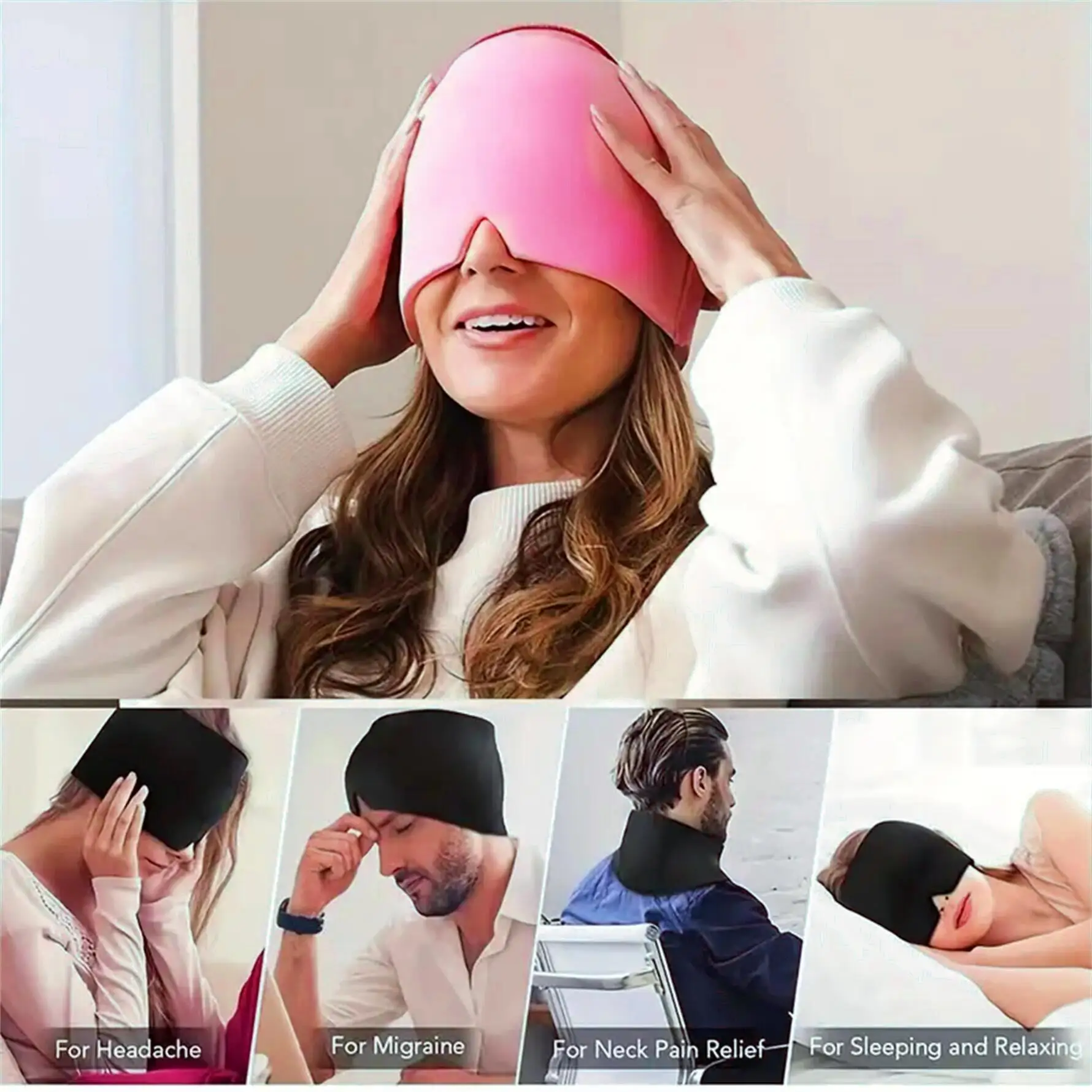 Эластичная массажная лента для головы облегчения мигрени уменьшения стресса в