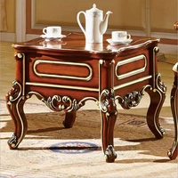 antique style italian small table 100 solid wood italy style luxury side table set pfy701
