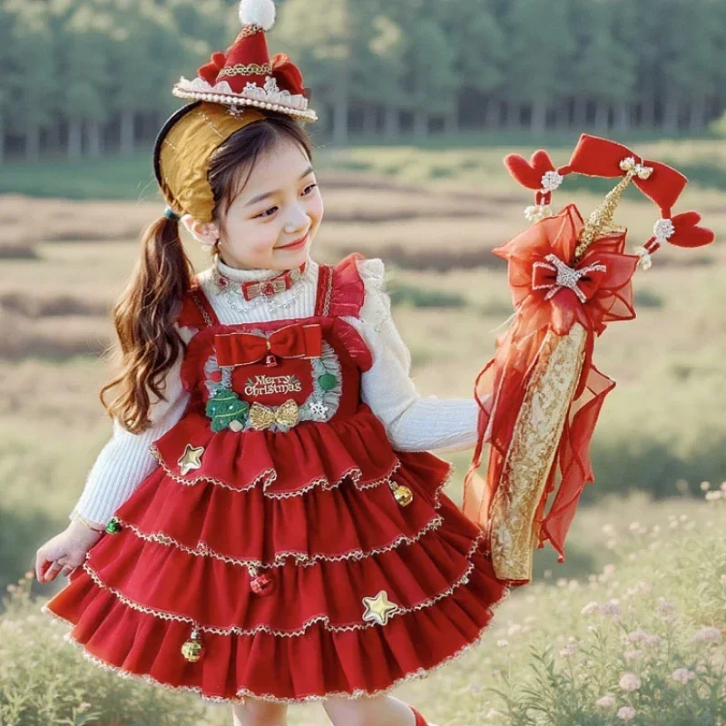 Miniso рождественская детская одежда костюм зеленого эльфа Санта-Клауса для