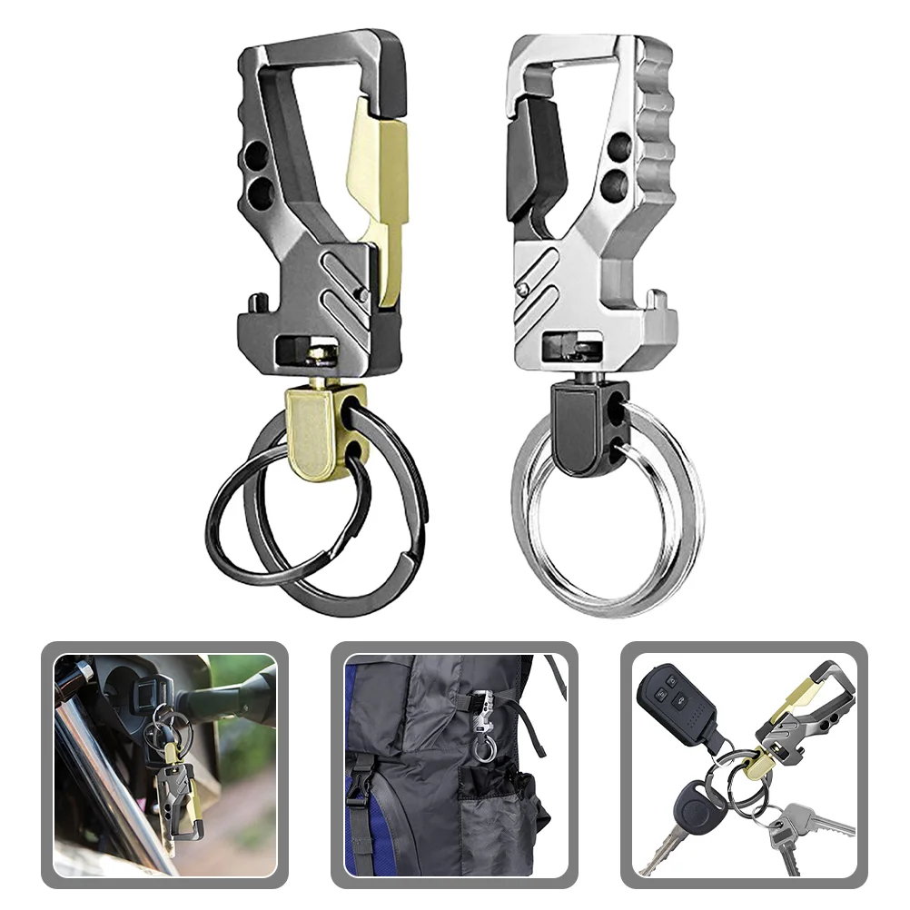 

Key Clip Keychain Quick Holder Carabiner Release Ring Opener Car Bottle Duty Heavy Backpack Hook Anti Clasps Released Edc Lost