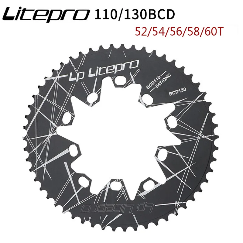 

Litepro велосипедный Овальный Двойной BCD110 bcd130 мм узкий складной велосипед из алюминиевого сплава цепная звезда кривошипная цепь велосипедные части для bmx