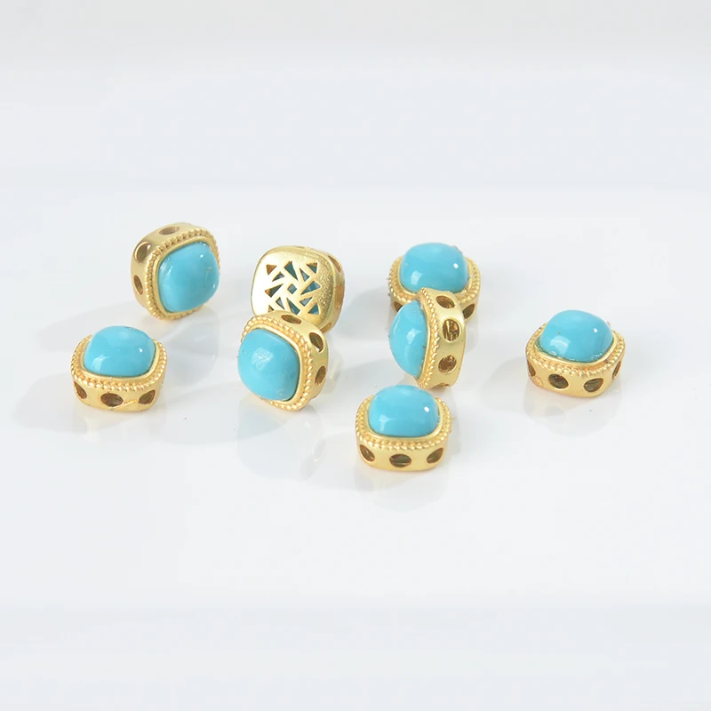 Strong Color-Preserving Sand Gold Accessories DIY Jewelry Ancient Bracelet Beads Loose Jewelr...