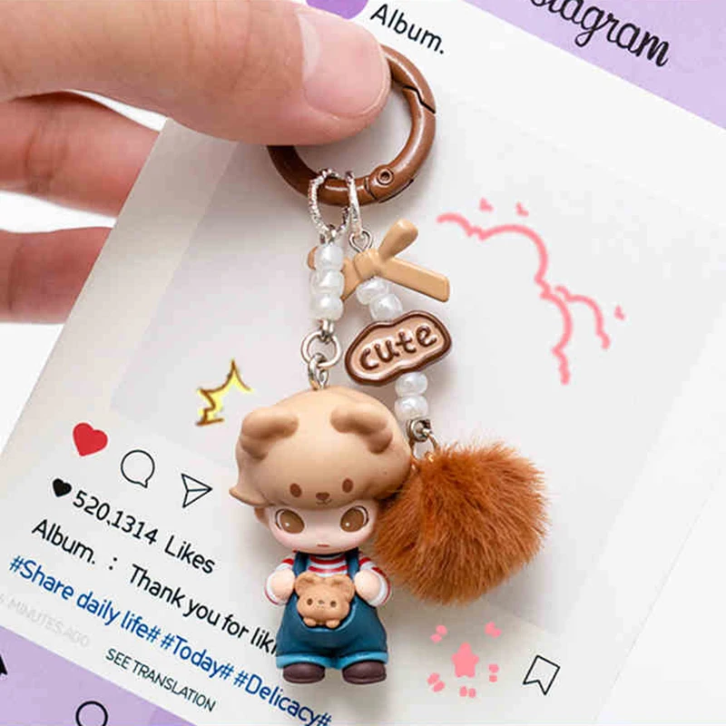 Dimoo кукла Маленькая подвеска брелок для автомобиля в сумку милый рюкзак