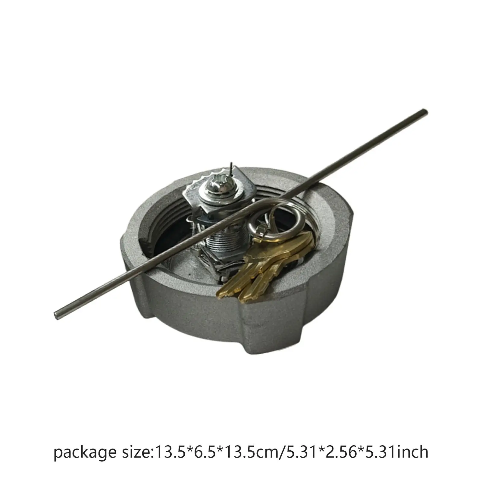 2-1/4&quot Locking Fuel Cap Metal Tank Cover Practical Replace Fta-c02 Fta-n-04 for Reefer International Semi Truck