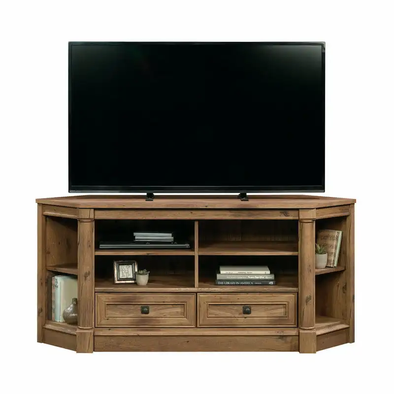 

Corner Stand for TVs to 60", Vintage Oak