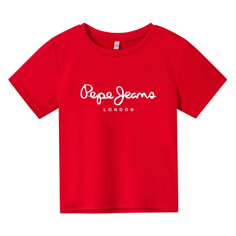 

2022 Latest Summer Boys Girls Fashion Print T-shirt Casual O Neck Short Sleeve Toddler Kids Clothes