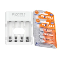 8pcs2pack pkcell 1 6v nizn aa rechargeable batteries ni zn 1 6 volt 2500mwh aa batteries 1pcs aaaaa nizn battery charger