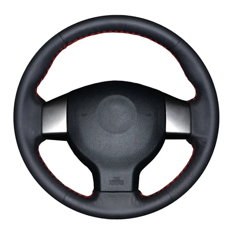 Оплетка рулевого колеса из натуральной кожи для Nissan Tiida 2004-2010 Sylphy 2006-2011 Versa Note 2007-2011, автомобильные аксессуары Оплетка рулевого колеса из натуральной кожи для Nissan Tiida 2004-2010 Sylphy 2006-2011 Versa Note 2007-2011, автомобильные аксессуары