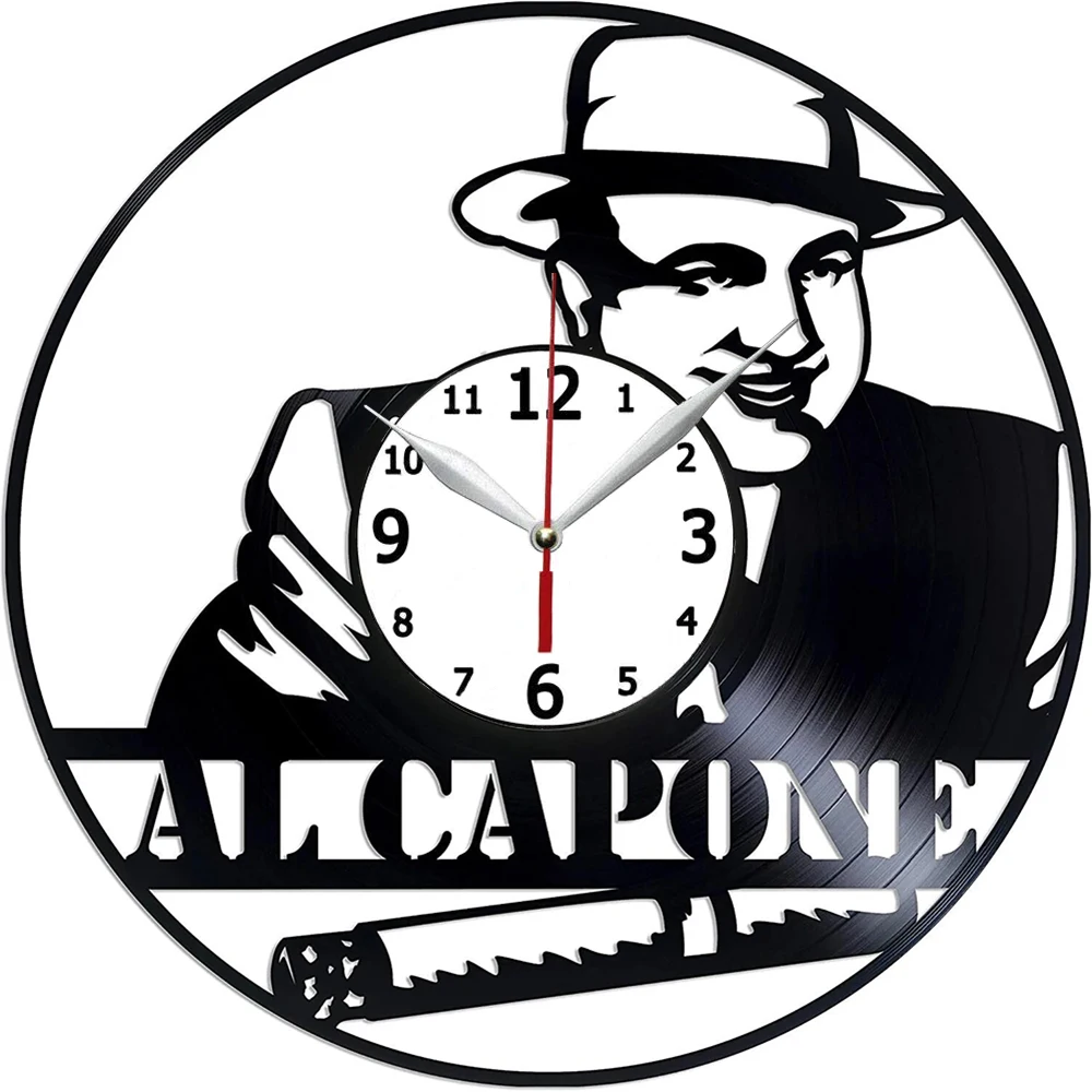 Фото Al Capone настенное искусство, Современная планета, подарок на день рождения, идея для мужчин, современные часы, настенные наклейки ручной работ... №1