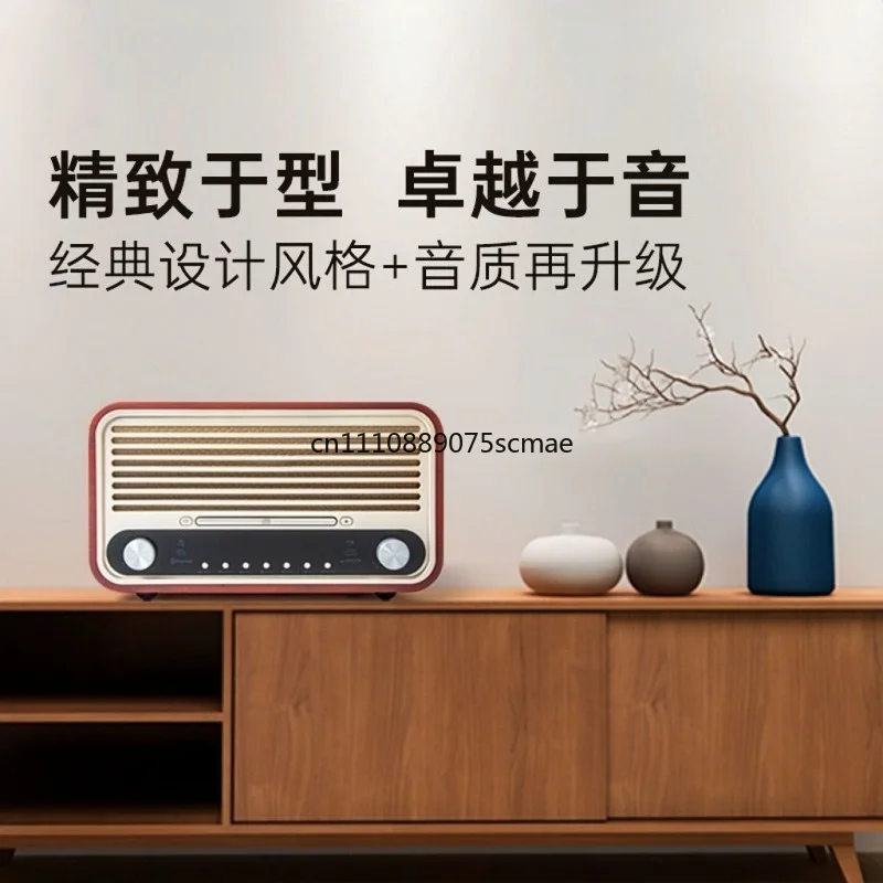 Фото M880 ретро-аудиосистема из массива дерева Hi-Fi с CD-плеером, Bluetooth, радио, поддержкой U-дисков, без потерь качества, мощными басами и встроенным аудиоплеером. №2