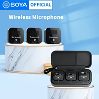 professional wireless lavalier microphone condenser studio mic saramonic blink900 b2 for pc iphone camera youtube live streaming
