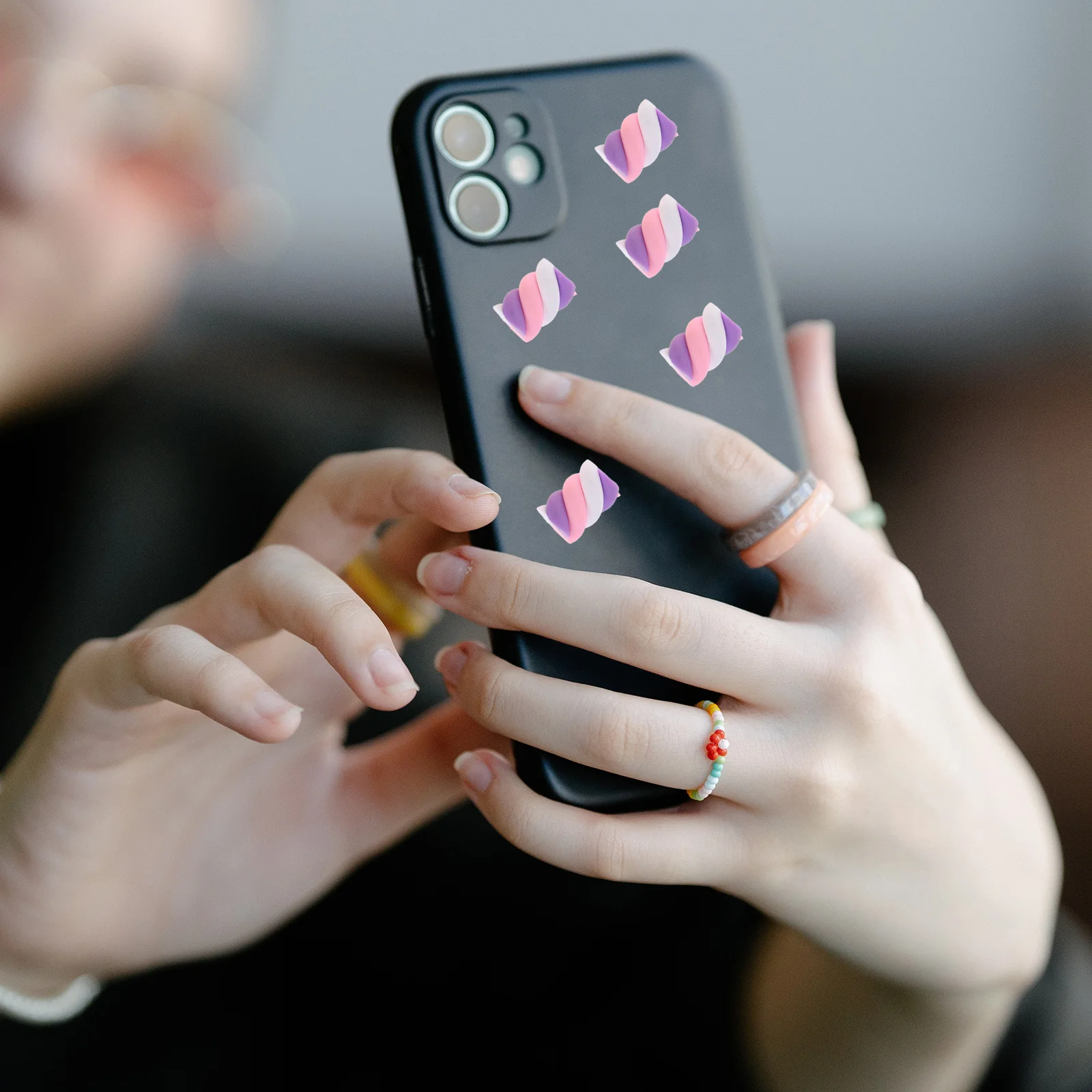 30-комплектный чехол для телефона с зефиром и плоской задней частью миниатюрные