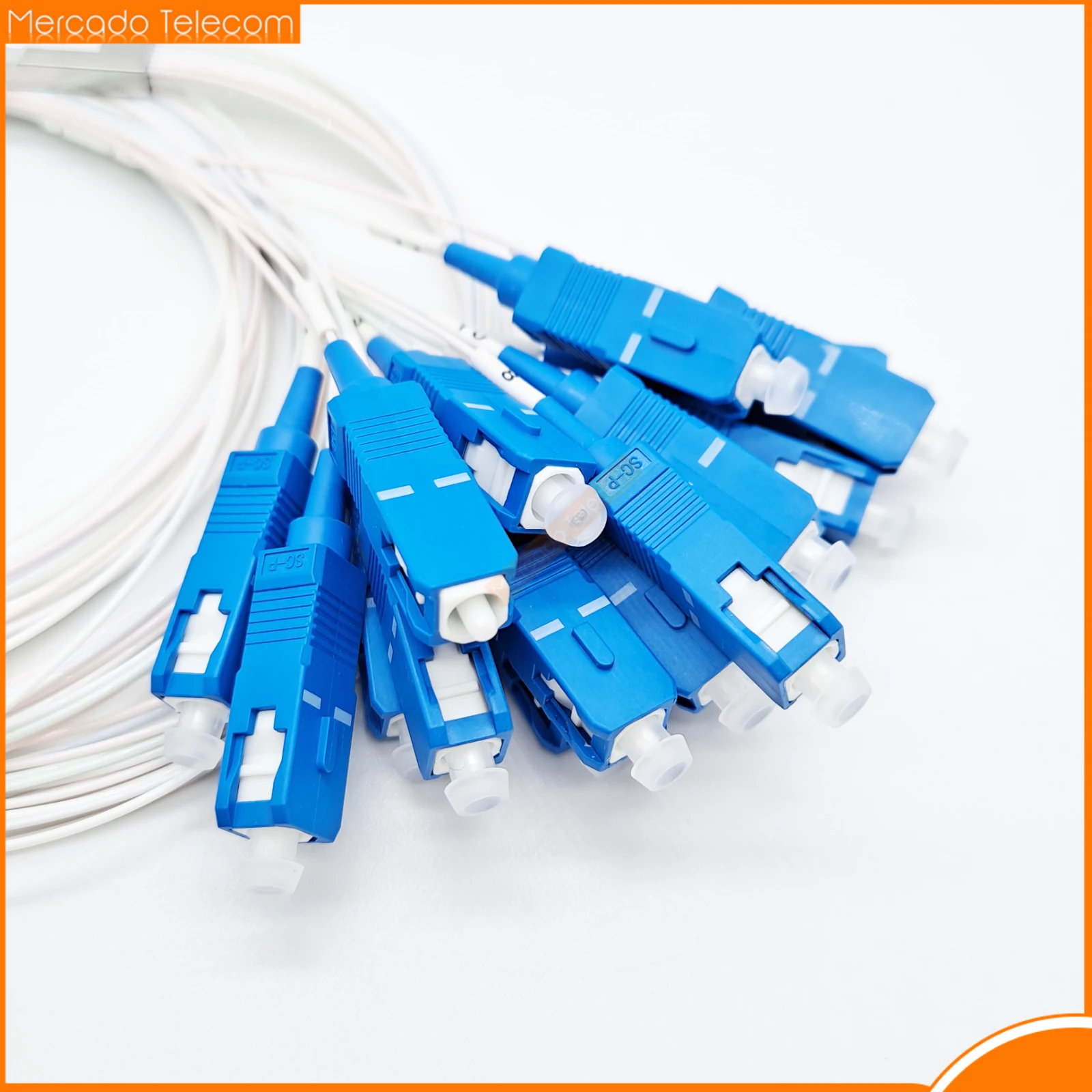 Free Shipping 10pcs/lot 1x2 1x4 1x8 1x16 PLC SC/UPC SM 0.9mm High Quality 1m FTTH Fiber Optic Splitter SC UPC