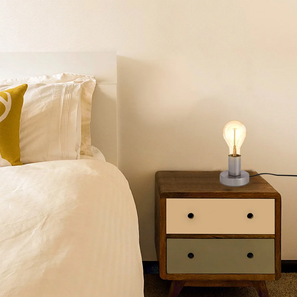 Современная хромированная настольная лампа в стиле лофт ретро E27 декоративное