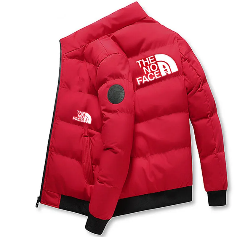

Новая зимняя мужская теплая куртка холодное пальто Ny с буквенным принтом парка с хлопковым наполнителем Брендовое модное пальто с воротником-стойкой на молнии 5xl M
