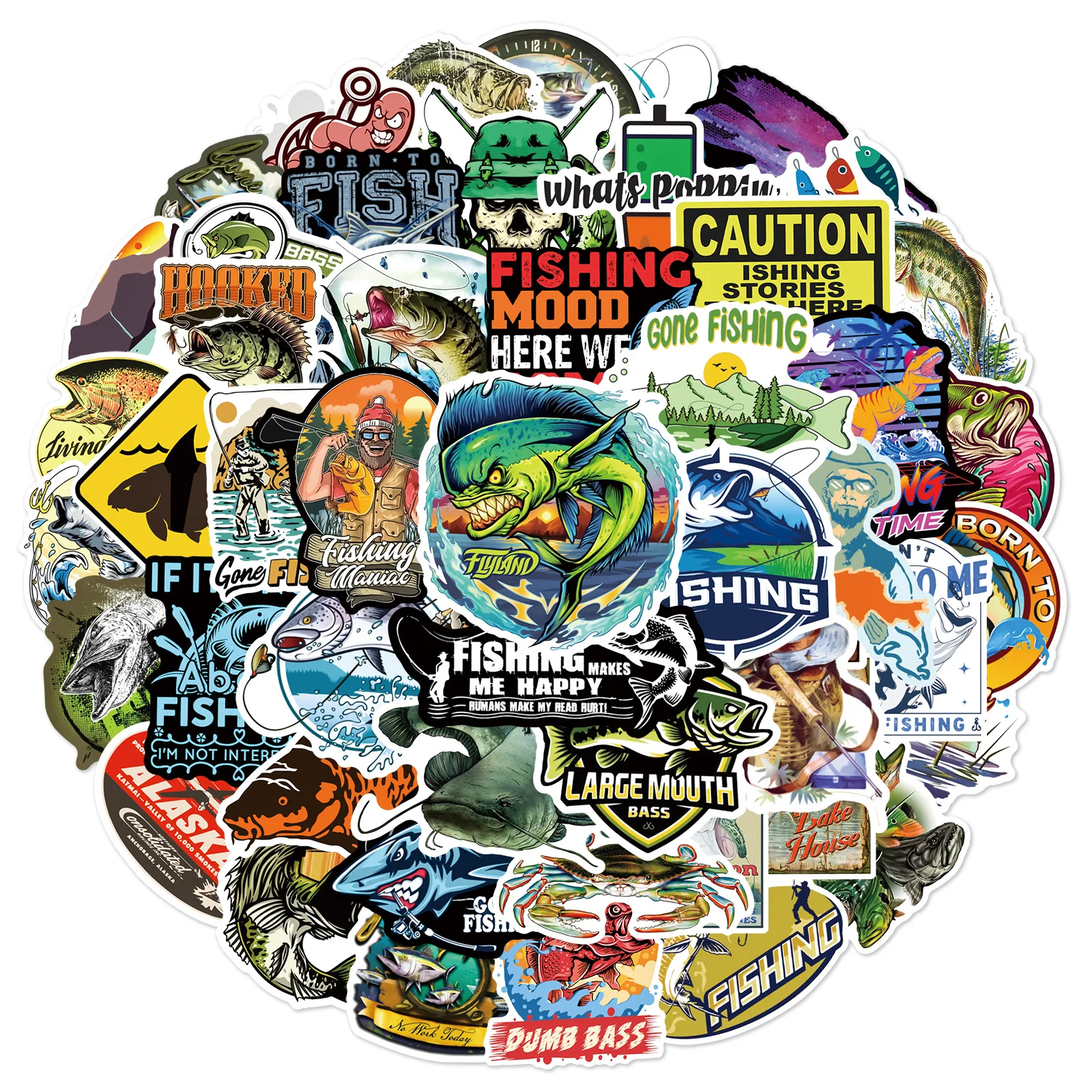 50 шт. водонепроницаемые виниловые наклейки для скейтборда ноутбука чемодана