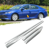 4pcs Door Side Body Molding Chrome Trim Cover Strips For Toyota Camry 2018 2019 2020 Car Exterior Accessories