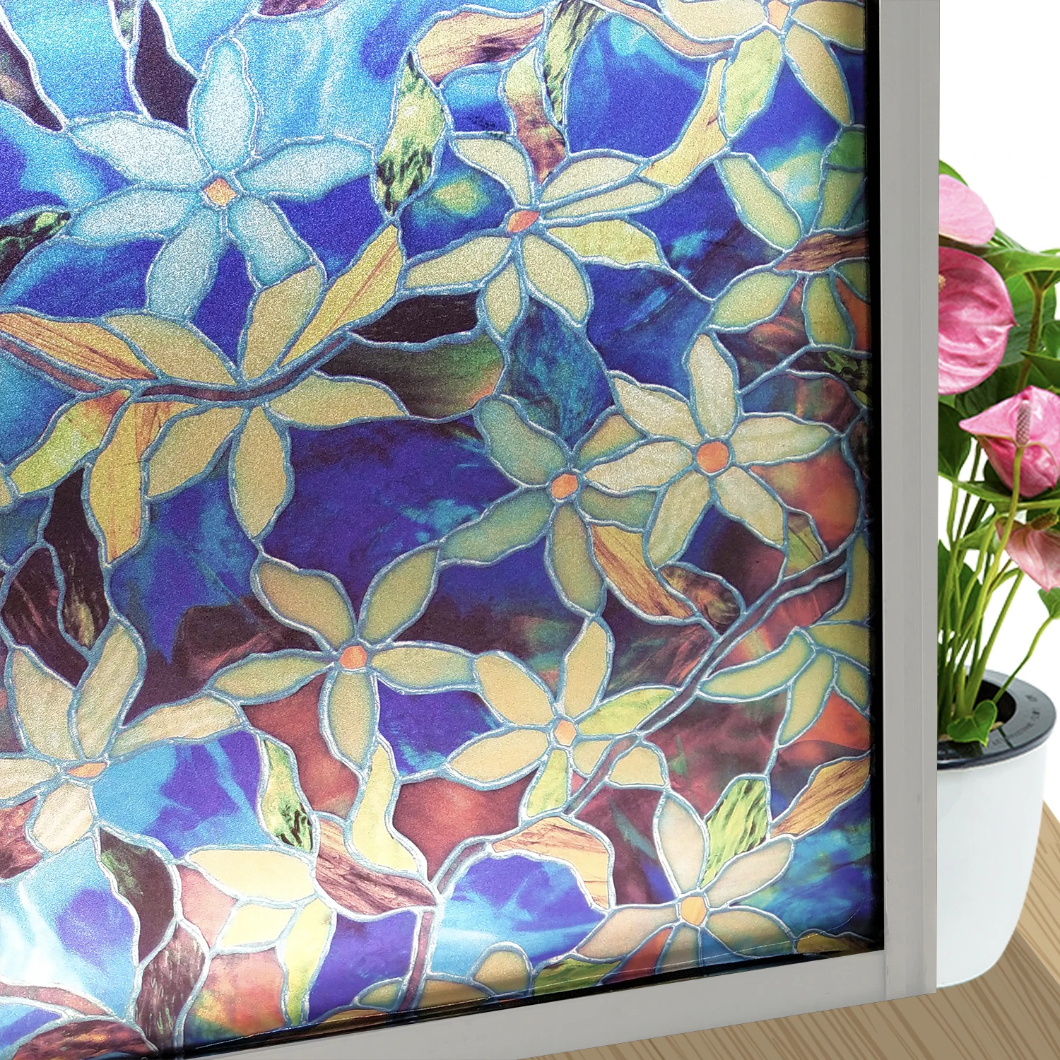 

90*200 Cm Privacy Window Film Static Blackout Adhesive Film Stained Window Covers Opaque Frosted Glass Stickers Home Decoration