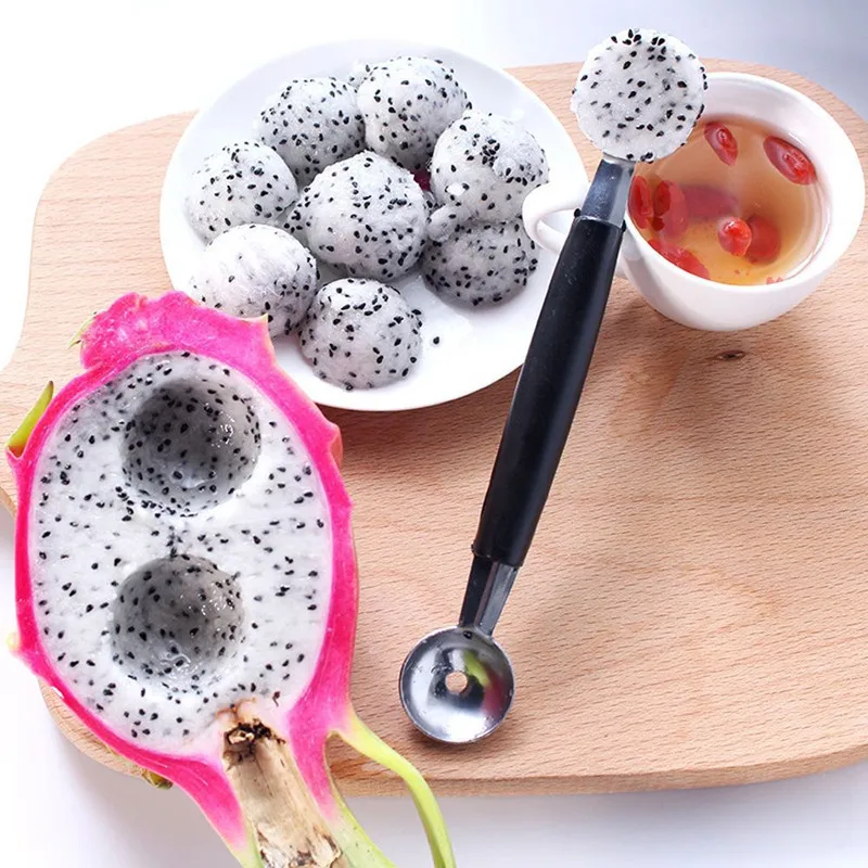 

Stainless Steel Watermelon Ball Digger Fruit Cutter Multi-Function Digging Spoon Ice Cream Pitaya Digging Spoon Carved