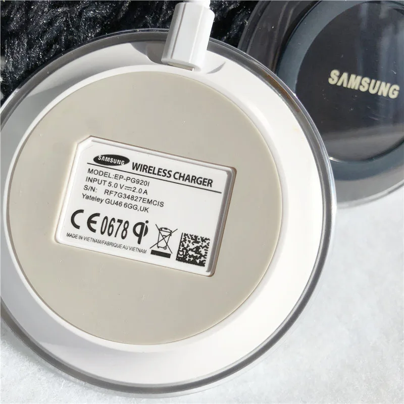 original samsung s6 s7 s8 wireless charger pad ep pg920i for galaxy note 20 ultra s22 plus s6edge note10 s20 s21 s10 iphone xr free global shipping
