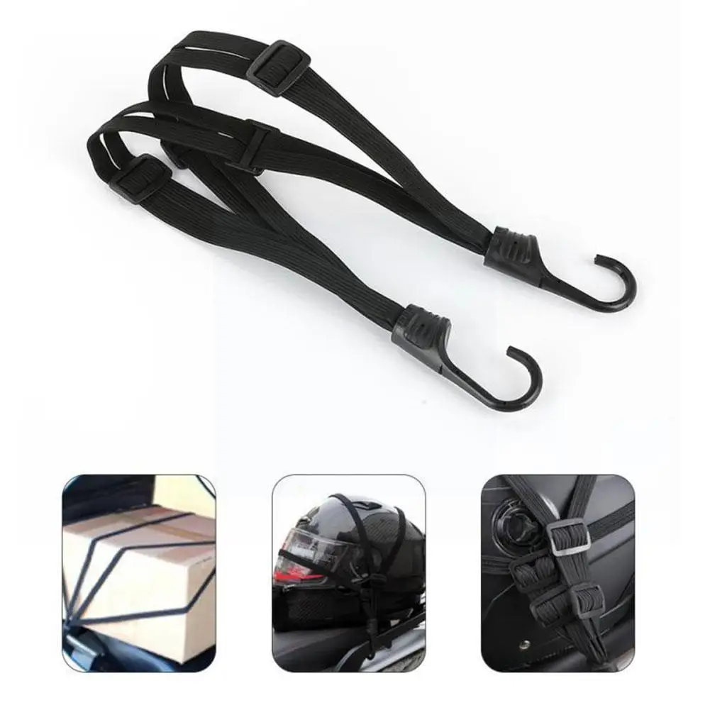 

Universal Motorcycle Mesh Helmet Rope 60cm Motorcycle Strap Luggage Gears Buckle Fixed Helmet Retractable Elastic Rope Stre M3J3