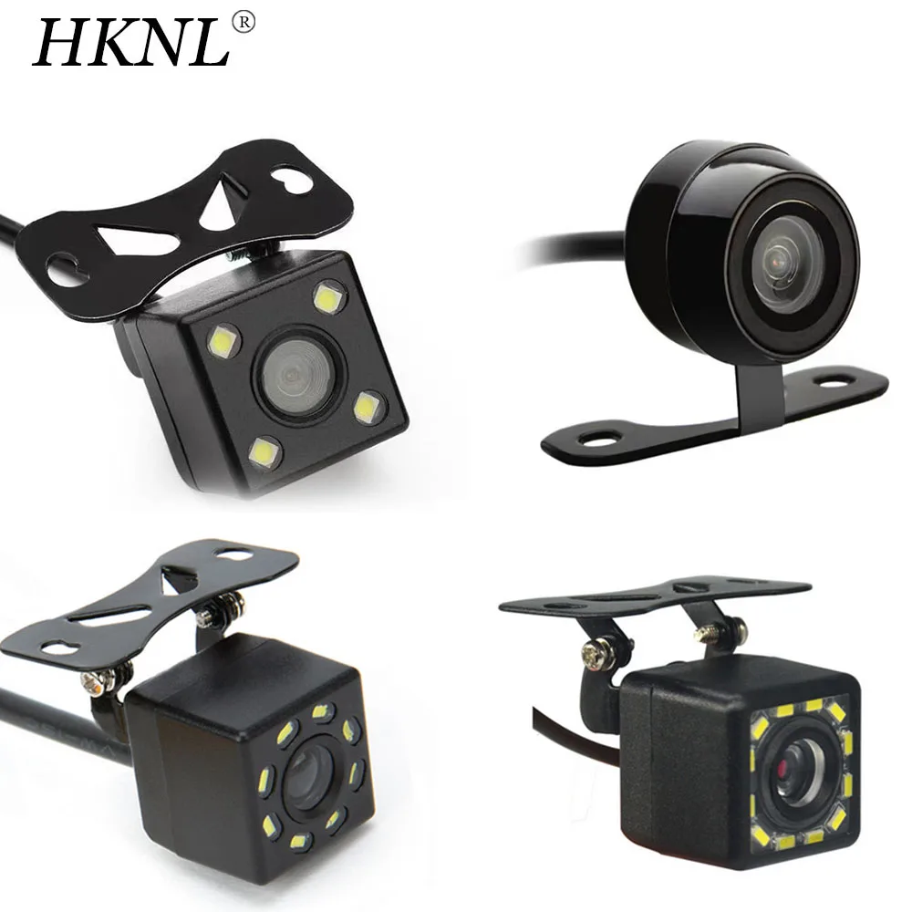 

HKNL 4LED/8LED/12LED Car Rear View Camera Wide Angle HD CCD Waterproof Backup Parking Reverse 170 Degree HD Video Night Vision