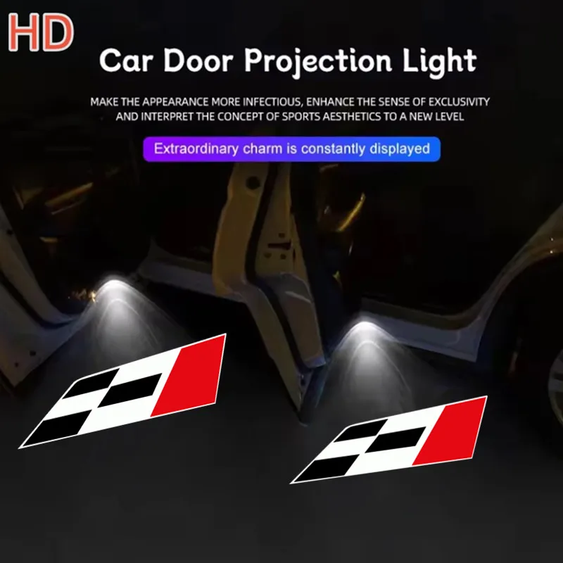 Фото 2 шт. для SEAT Cupra Ibiza Leon Ateca Arona, дверь автомобиля, добро пожаловать, теневая лазерная лампа для проектора, светодиодная лампа, автомобильные аксессуары №1