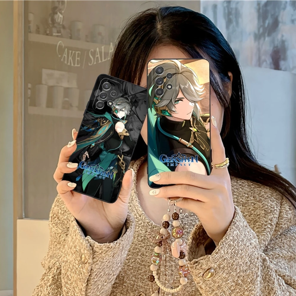 Чехол для сотового телефона Genshin Impact alhaiтэм Samsung Galaxy Note 20 10 Plus Ультрачерный мягкий