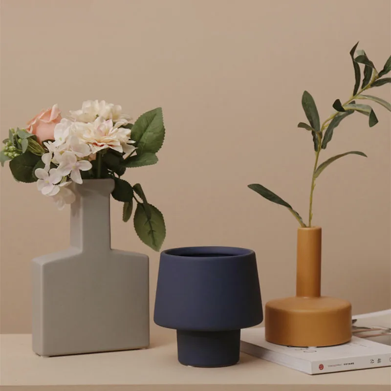 

Скандинавская Дания стандартное украшение для стола, домашний декор, цветочный магазин, Цветочная композиция, современные керамические ук...