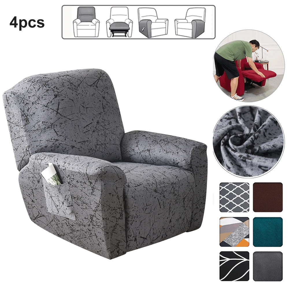 Чехол для кресла с откидывающейся спинкой гостиной 4 шт. |