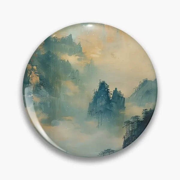 Горы Величество Мягкая пуговица Значок на булавке Модный подарок Ювелирные