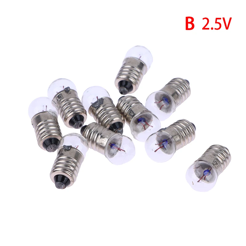

Миниатюрные светодиодные лампочки стеклянные 1,5В 2,5В 3,8В набор из 10 штук