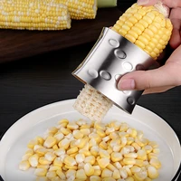 1pcs stainless steel corn peeler borner vegetable cutter manually rotary thresher home gadgets cooking tools kitchen accessories