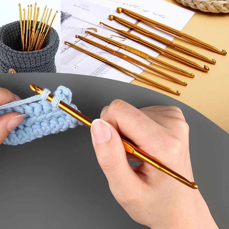 

Aluminum Alloy Sewing Crochet Double Head Craft Crochets Hook Handmade Woven DIY Yarn Clothing Kniting Needles Tools Beginners